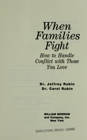 Book cover for When Families Fight