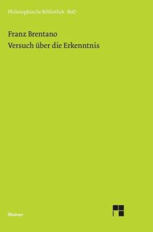 Cover of Versuch uber die Erkenntnis.