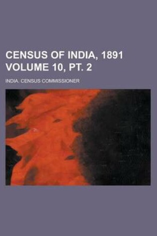 Cover of Census of India, 1891 Volume 10, PT. 2