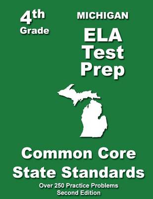 Book cover for Michigan 4th Grade ELA Test Prep