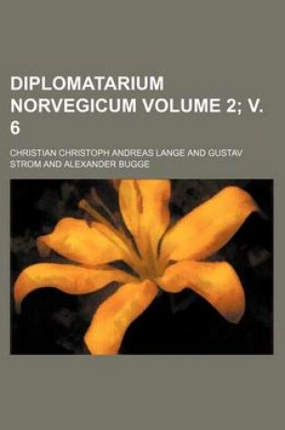 Cover of Diplomatarium Norvegicum Volume 2; V. 6
