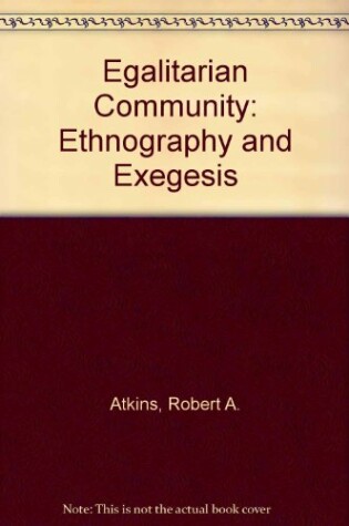 Cover of Egalitarian Community