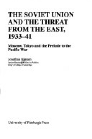 Cover of Soviet Union & Threat from the East