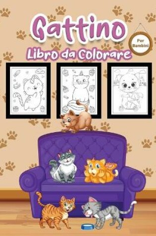 Cover of Gattino Libro da Colorare per Bambini