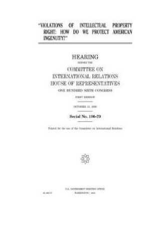 Cover of Violations of intellectual property right