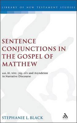 Cover of Sentence Conjunctions in the Gospel of Matthew
