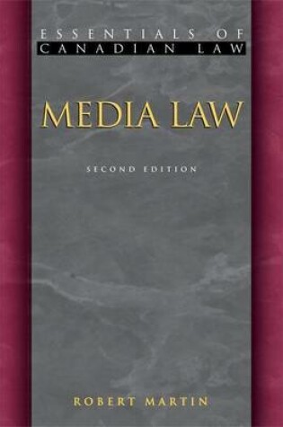 Cover of Media Law. Essentials of Canadian Law