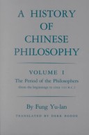 Book cover for History of Chinese Philosophy