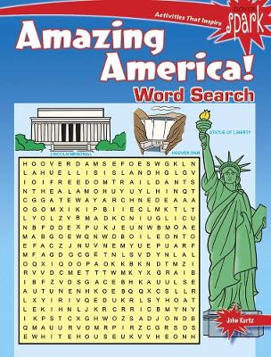 Book cover for Spark Amazing America! Word Search
