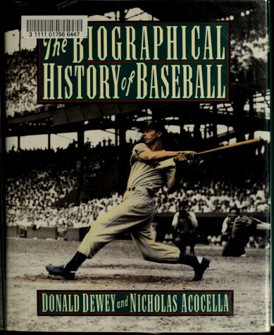 Book cover for The Biographical History of Baseball