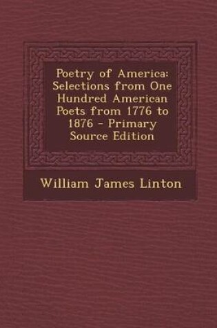 Cover of Poetry of America