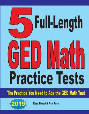 Book cover for 5 Full-Length GED Math Practice Tests