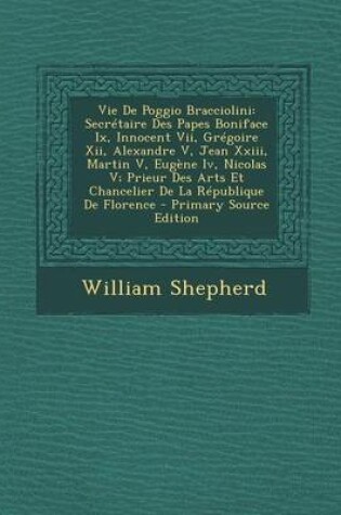 Cover of Vie de Poggio Bracciolini