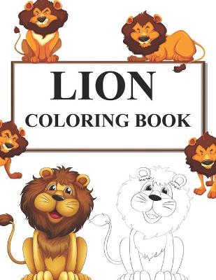 Book cover for Lion Coloring Book