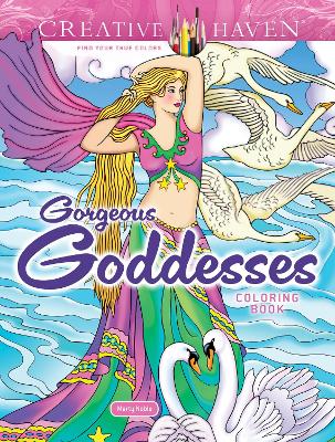 Book cover for Creative Haven Gorgeous Goddesses Coloring Book