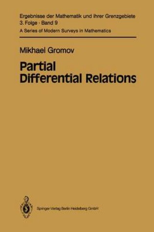 Cover of Partial Differential Relations