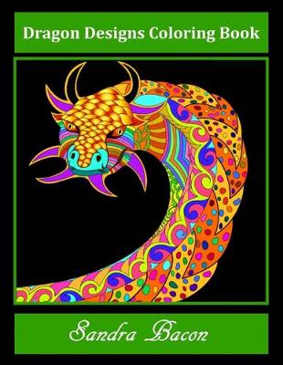 Book cover for Dragon Designs Coloring Book