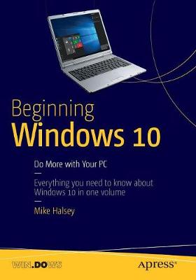 Book cover for Beginning Windows 10