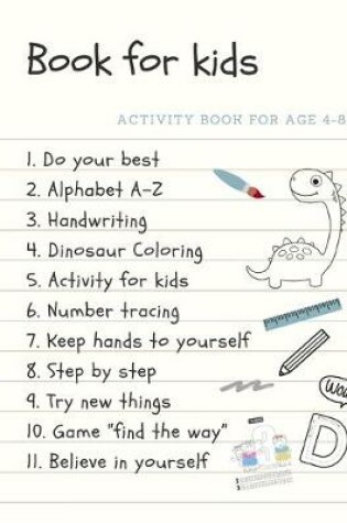 Cover of Activity book for age 4-8 Book for kids