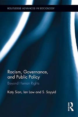 Book cover for Racism, Governance, and Public Policy