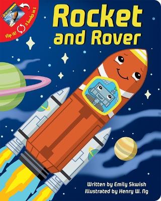 Book cover for 2 Books in 1: Rocket and Rover and All about Rockets 3-2-1 Blast Off! Fun Facts about Space Vehicles