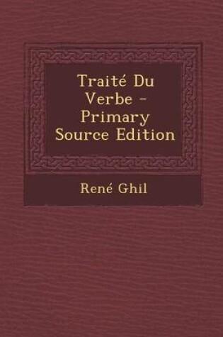 Cover of Traite Du Verbe