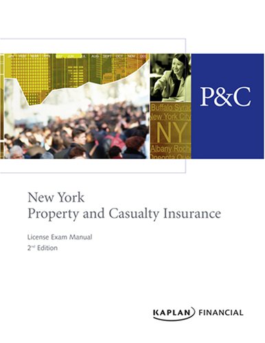 Book cover for New York Property and Casualty Insurance License Exam Manual