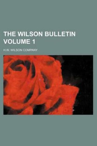 Cover of The Wilson Bulletin Volume 1