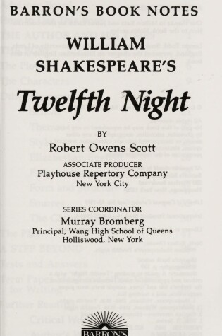 Cover of William Shakespeare's Twelth Night