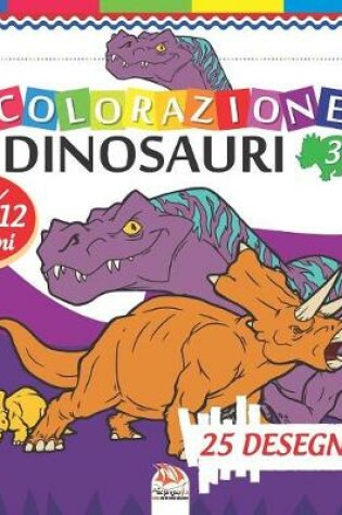 Cover of colorazione dinosauri 3
