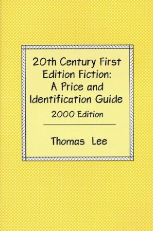 Cover of 20th Century First Edition Fic