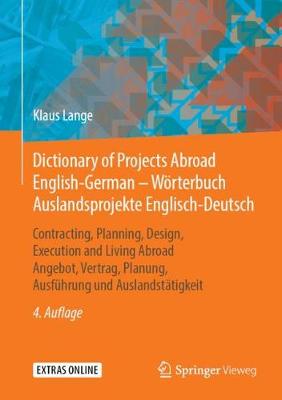 Book cover for Dictionary of Projects Abroad English-German - Woerterbuch Auslandsprojekte Englisch-Deutsch