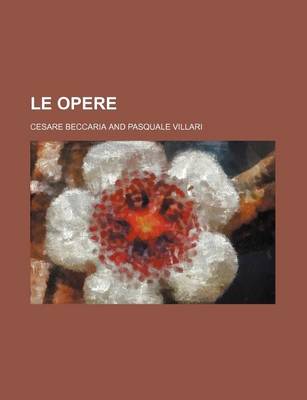 Book cover for Le Opere