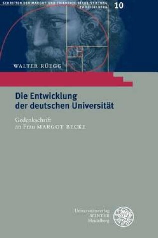 Cover of Die Entwicklung Der Deutschen Universitat