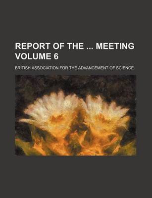 Book cover for Report of the Meeting Volume 6