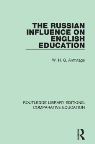 Cover of The Russian Influence on English Education