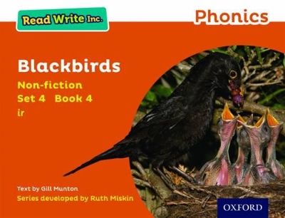 Book cover for Read Write Inc. Phonics: Blackbirds (Orange Set 4 Non-fiction 4)