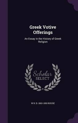 Book cover for Greek Votive Offerings