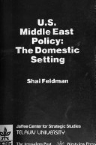 Cover of U.s. Middle East Policy