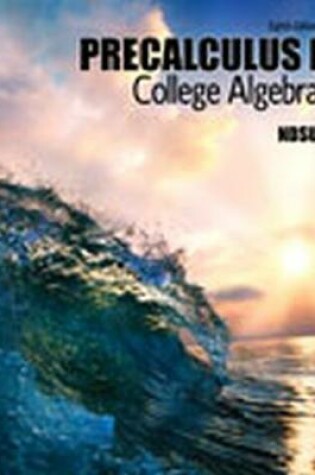 Cover of College Algebra Precalculus I: Study of Functions - eBook