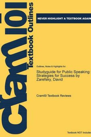 Cover of Studyguide for Public Speaking