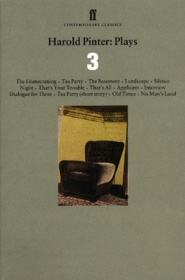 Book cover for Harold Pinter Plays 3