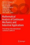 Book cover for Mathematical Analysis of Continuum Mechanics and Industrial Applications