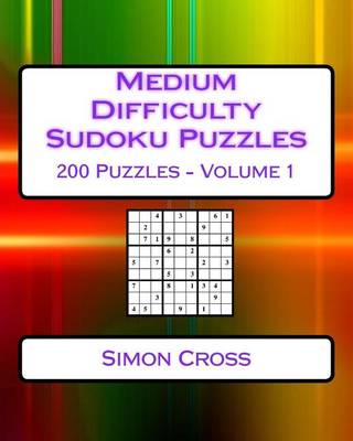 Cover of Medium Difficulty Sudoku Puzzles Volume 1