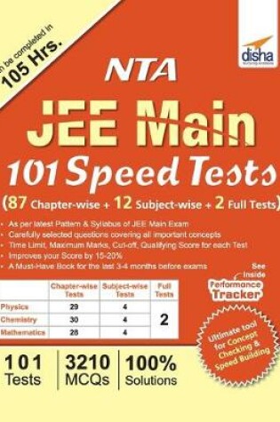 Cover of Nta Jee Main 101 Speed Tests