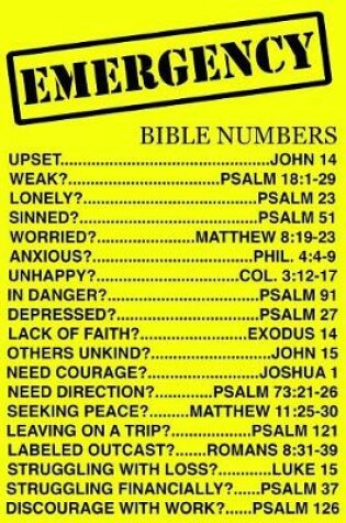 Cover of Emergency Bible Numbers