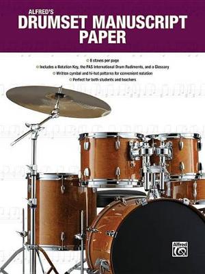 Book cover for Alfreds Drum Manuscript Paper