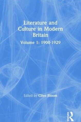 Cover of Literature and Culture in Modern Britain Vol I