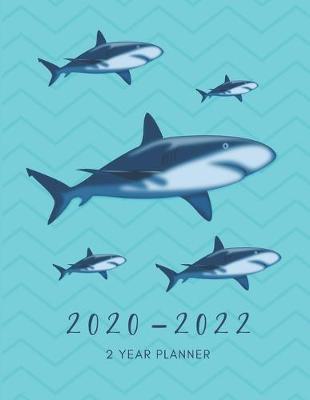 Book cover for 2020-2022 3 Year Planner Sharks Monthly Calendar Goals Agenda Schedule Organizer