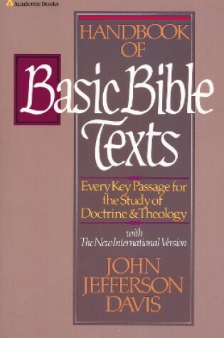 Cover of Handbook of Basic Bible Texts